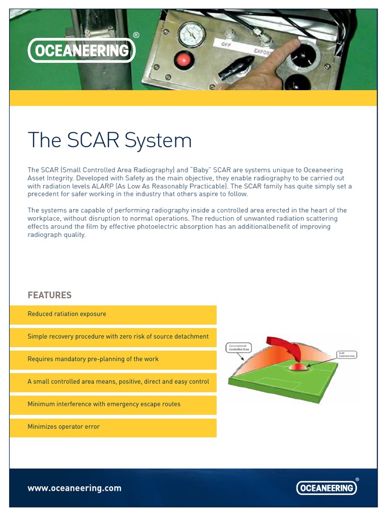 The SCAR System A4 DatasheetRev0 | PDF | Radiography | Radiation Protection