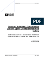 Constant Volts/Hertz Operation For Variable Speed Control of Induction Motors