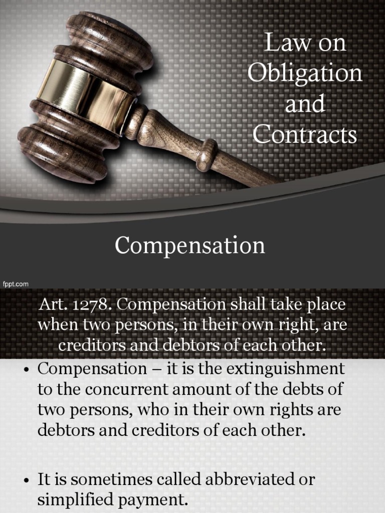 Understanding Compensation in Contracts | PDF | Assignment (Law) | Payments