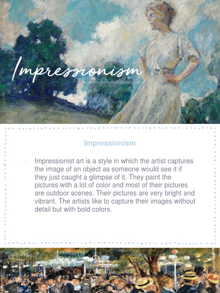 Understanding Impressionism in Art | PDF | Impressionism | Paintings