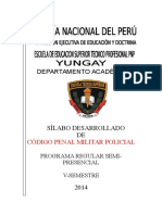 304372964 Silabo Desarrollado Codigo Penal Militar Policial