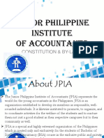 Junior Philippine Institute of Accountants: Constitution & By-Laws