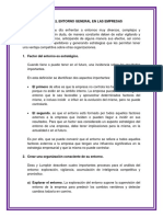 La Importancia Del Entorno General en Las Empresas