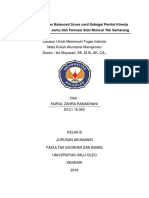 Analisis Penilaian Kinerja Dengan Penerapan Balanced Score Card