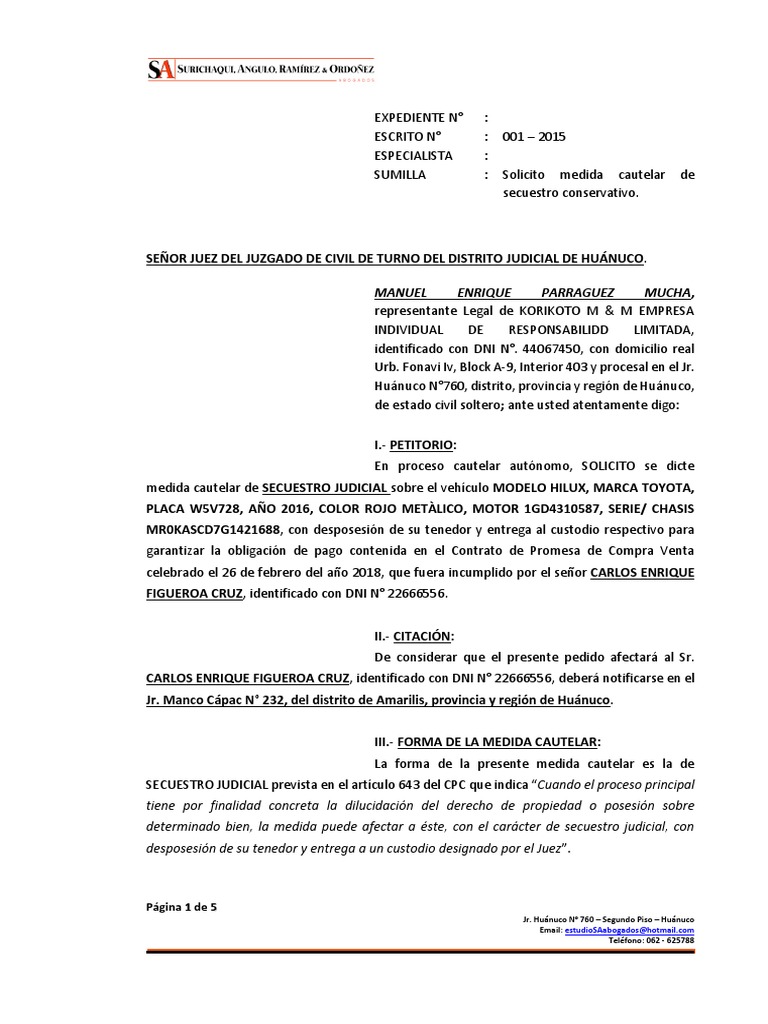 Demanda DE INCUMPLIMIENTO DE CONTRATO.docx Mandato