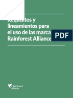 SPANISH - Rainforest Alliance Trademark Guidelines - 2016