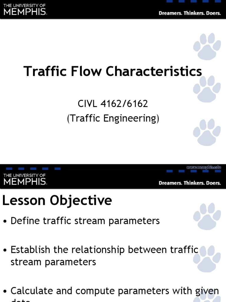L1 Traffic Flow Parameters v4 PDF | PDF | Traffic | Transport