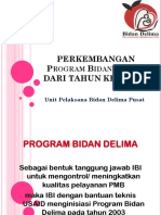 PERKEMBANGAN BIDAN DELIMA