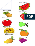 20 Frutas en Poqomchi Con Imagenes
