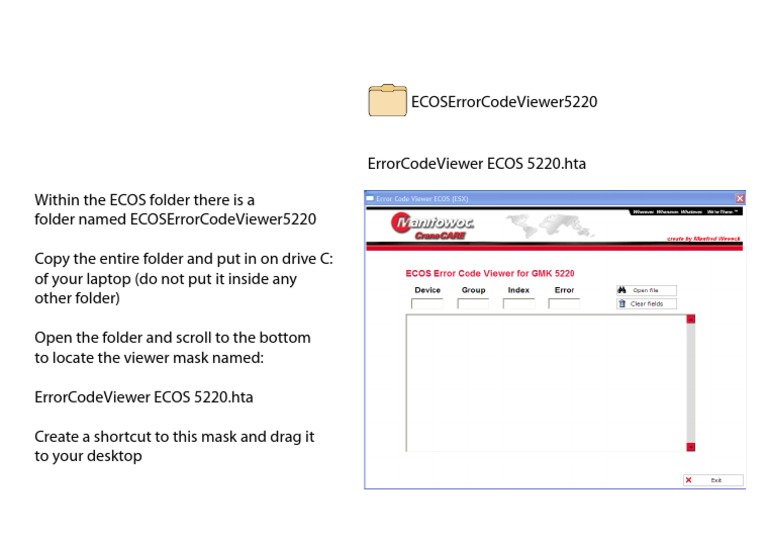 Downloading ECOS Error Code Viewer 5220 | PDF