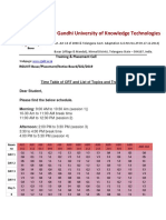 Rajiv Gandhi University of Knowledge Technologies: Training & Placement Cell