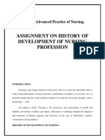 History of Nursing Profession