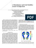 Plantar Pressure Distribution and Gait Stability: Normal VS High Heel