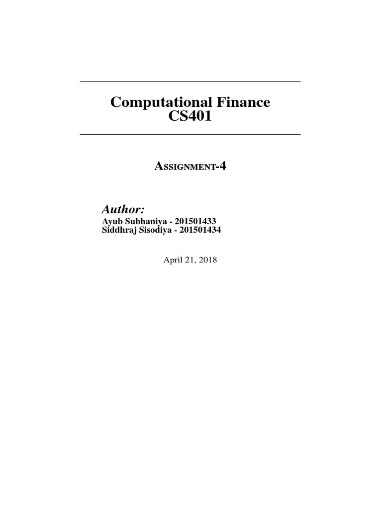 QuantLib Basics for Option Pricing | PDF | Finance & Money Management