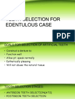 Teeth Selection For Edentulous Case