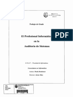 El Profesional Informático en La Auditoría de Sistemas PDF