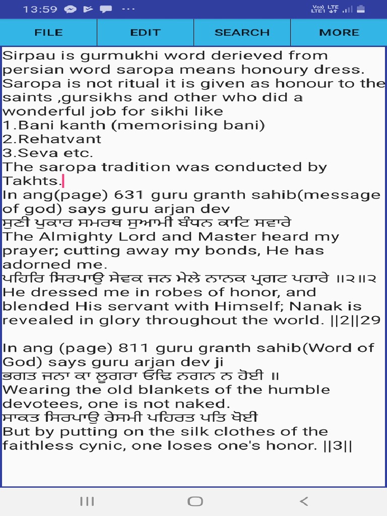Saropa in Sikhi Concept PDF | PDF