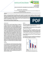 Study of Vitamin D Levels in Epileptic Children in Age Group of 2-16 Years