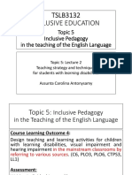 Topic 5 Lecture 2 - Learning Disabilities