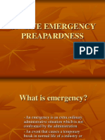 On-Site Emergency Preapardness