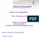 1 The Role of Banks in The Economy Freddy Van Den Spiegel