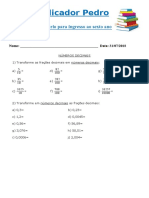 Preparatório para 6o ano - Números decimais