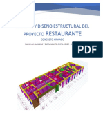 Analisis y Diseño Estructral Del Restaurant Concreto Armado de Angelica