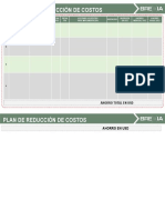 Plantilla Reducción de Costos