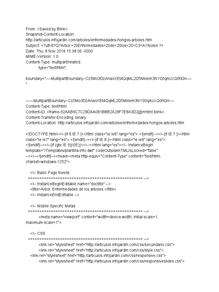 Arbol Enfermedades De Los Arboles Mhtml Typography Typefaces