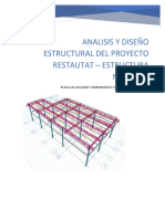 Analisis de Angelica Abril 2019 y Diseño Estructral Del Restaurant Metalico
