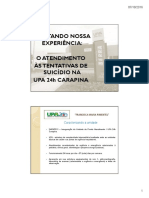 Relatando Nossa Experiência - Atendimetno Ãs Tentativas de Suicídio Upa 24h Carapina