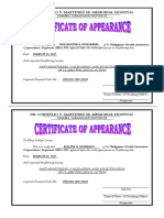 NEW Certificate of Attendance PAF