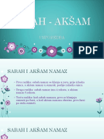 Sabah - Akšam - Slicnosti I Razlike
