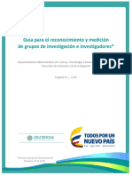 Guia Reconocimiento y Medicion de Grupos e Investigadores 2016