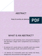 types of abstract