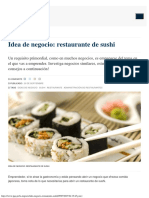 Idea de Negocio - Restaurante de Sushi