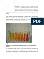 Unidades de Concentracion de Soluciones