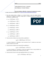 Circuitos Elétricos II - Lista 1 de exercícios sobre redes polifásicas e circuitos trifásicos