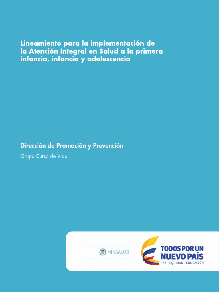Lineamiento Atención Integral en Salud A La Primera Infancia | PDF ...