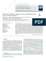Performance of Different Coagulants in The Coagulation - Flocculation Process of Textile Wastewater PDF