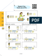 Numbers From Twenty-One To Fifty: Fill in The Blanks