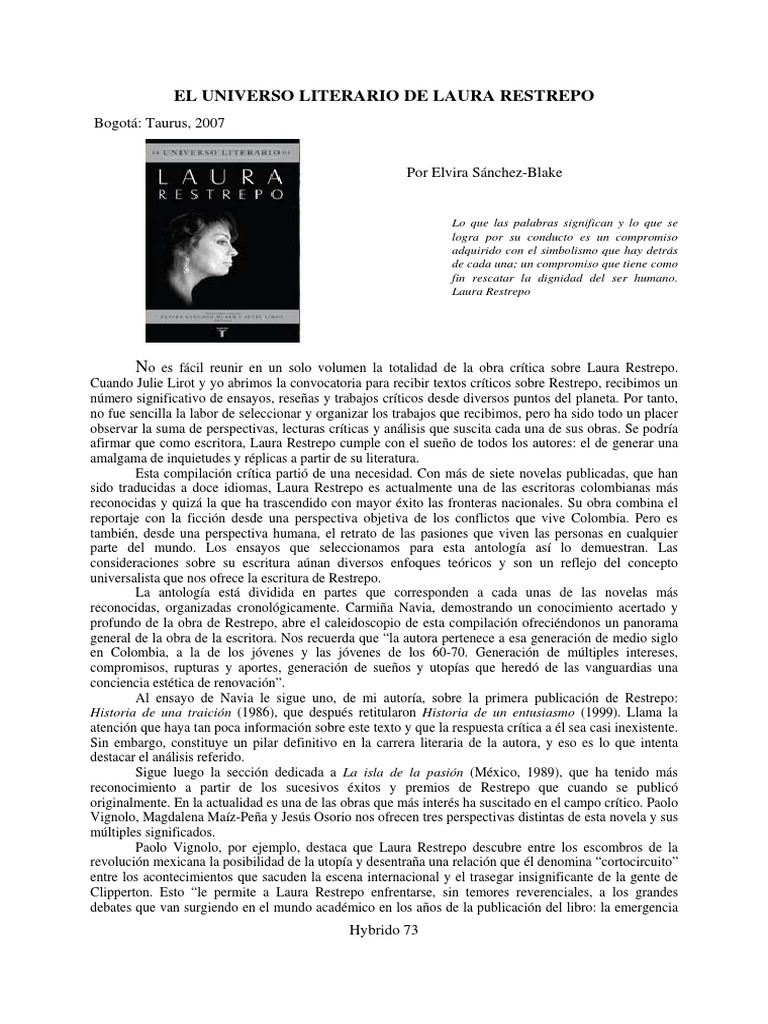 La Multitud Errante Laura Restrepo Pdf