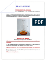 Presión atmosférica experimento vaso agua