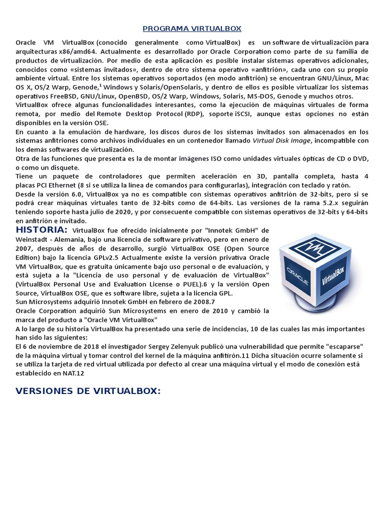 VIRTUALBOX | PDF | Informática | Software