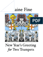 New Year's Greeting for Two Trumpets - Score