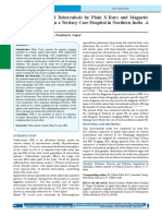 4. Evaluation of Spinal Tuberculosis by Plain X-Rays and Magnetic