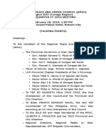 Talk Points For Opening Remarks - 1st QTR CY 2019 RPOC Meeting in Butuan Grand Palace - Version 2