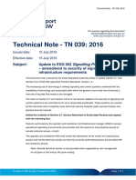 Technical Note - TN 039: 2016