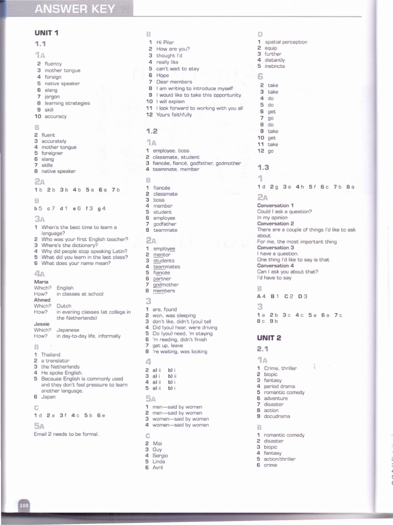 American Speakout - Intermediate - Workbook - answer key.pdf | Nature