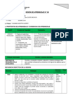 Ciencia y Tecnologia Sesión de Aprendizaje N 08 Word93